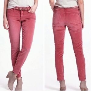Pilcro Raspberry Pink Stet Corduroy Pants, Size 27